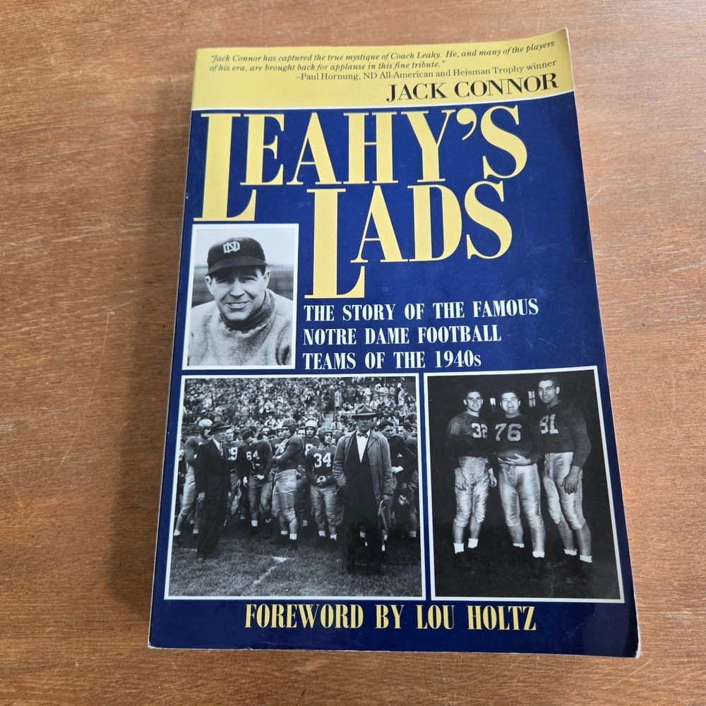 Diamond Communications Leahy's Lads Notre Dame History Paperback Book